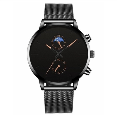 Mesh Watches ocasional dos homens impermeáveis de aço inoxidável da vida de Mesh Bracelet Watch 30m