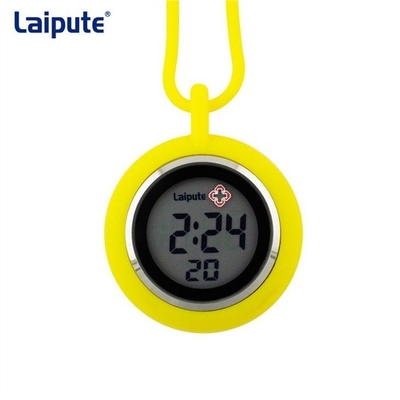 Relógio de Silicone para lazer Enfermeira Fob Redondo Pescoço Pendurado Movimento Eletrônico