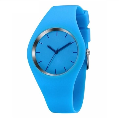 Relógio Jelly Color Couple Watch da borracha de silicone do elástico do silicone do relógio de Digitas