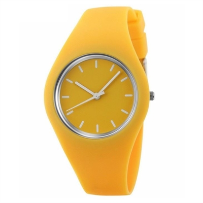 Relógio Jelly Color Couple Watch da borracha de silicone do elástico do silicone do relógio de Digitas
