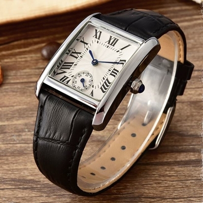 Relógios quadrados do seletor do relógio de Pin Buckle Alloy Square Case para senhoras