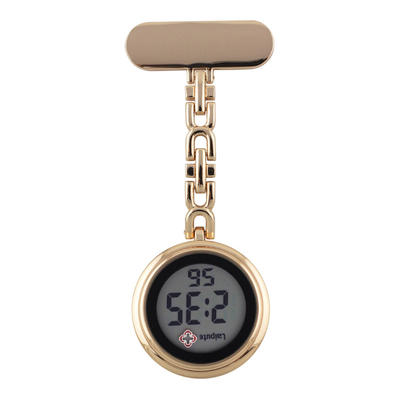 relógios de vidro orgânicos do pendente do relógio de bolso de Digitas do caso de 34mm para enfermeiras
