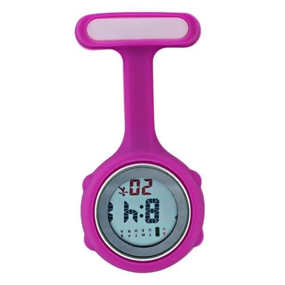 Relógios do broche da correia do silicone para portátil amigável Dustproof de Eco das enfermeiras