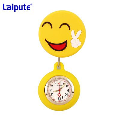 As enfermeiras da correia 41mm do silicone grampeiam na enfermeira retrátil impermeável Watch do relógio de bolso