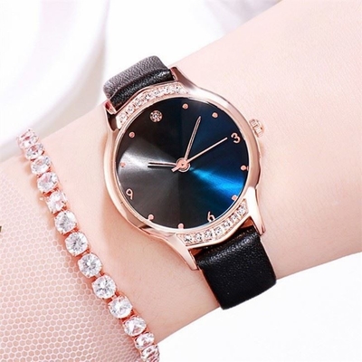 A correia luxuosa do plutônio de Diamond Watches das mulheres de Laipute endureceu Diamond Bezel Watch de vidro