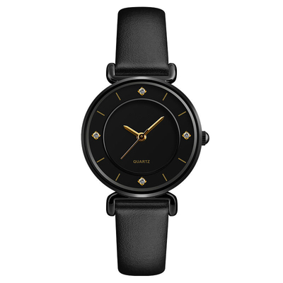 O relógio de mulheres simples e elegantes com Diamond Quartz Creative Watch