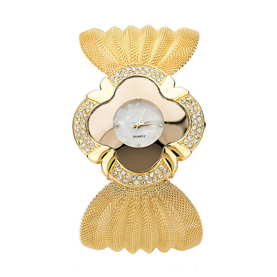 Forma versátil Diamond Watch Butterfly Style Bracelet para senhoras