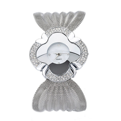 Forma versátil Diamond Watch Butterfly Style Bracelet para senhoras