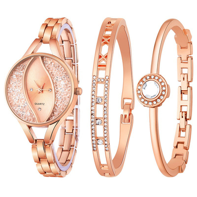 Relógio Diamond Bracelet Set de quartzo das senhoras da forma do CE ROHS