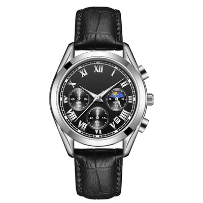 Resistência de água mineral 12mm de Crystal Buckle Quartz Battery Wristwatches 30m