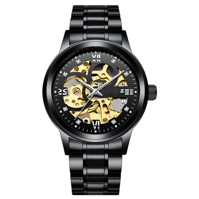 Customização Caso Diâmetro Liga Quartz Relógio de Pulso Horário Display Quartz Movimento