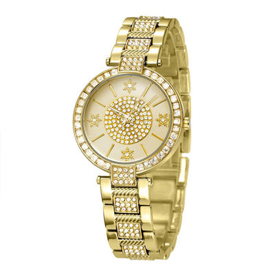 10bar Diamond Watch Womens de prata impermeável, PC21 ouro branco Diamond Watch