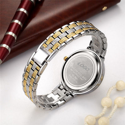 10bar Diamond Watch Womens de prata impermeável, PC21 ouro branco Diamond Watch