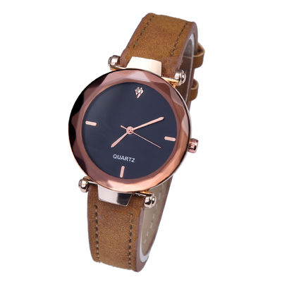 A faixa real de Laipute Diamond Watches For Women 23cm Legether equipou-se