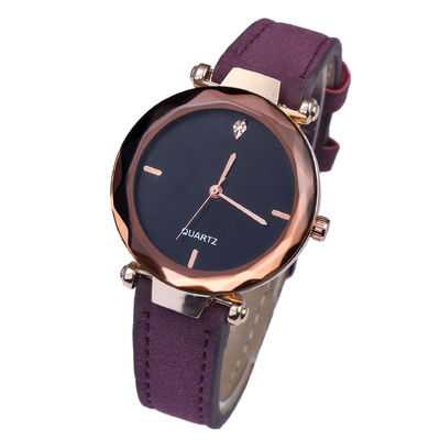 A faixa real de Laipute Diamond Watches For Women 23cm Legether equipou-se