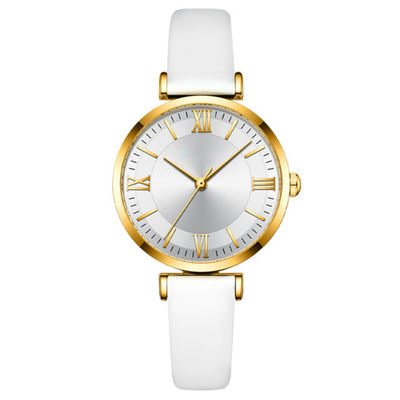 O cronógrafo do relógio de pulso de quartzo das mulheres de Nonscratch olha 30M Life Waterproof