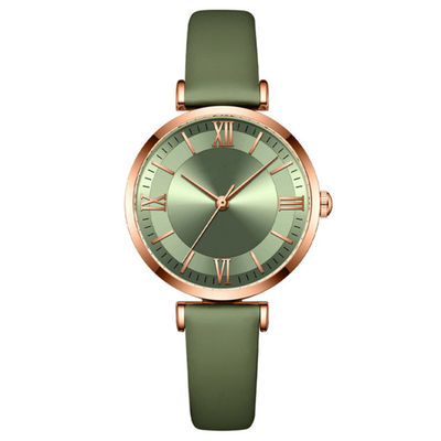 O cronógrafo do relógio de pulso de quartzo das mulheres de Nonscratch olha 30M Life Waterproof