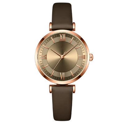 O cronógrafo do relógio de pulso de quartzo das mulheres de Nonscratch olha 30M Life Waterproof