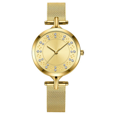 3ATM Diamond Quartz Watch Vacuum Electroplating genuíno impermeável Skinfriendly