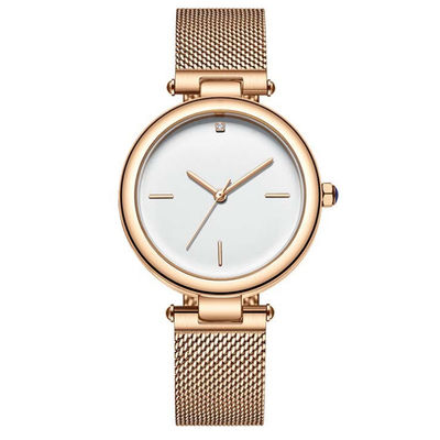 Diamond Quartz Watch Wearproof Corrosionproof genuíno Encrusted