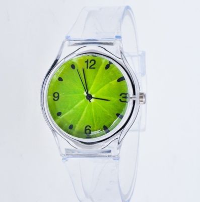 ODM transparente do seletor da correia 40mm do relógio plástico do esporte disponível