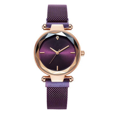 Antiabrasão scratchless de Watchv 32mm do pulso de quartzo das mulheres de Vacuumplating