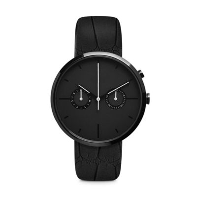 o cronógrafo Matte Black Wrist Watch ROHS aprovou 5atm impermeável