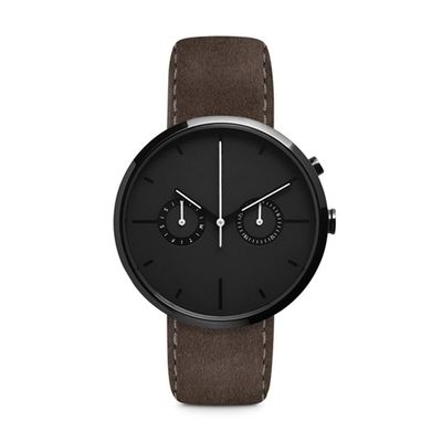 o cronógrafo Matte Black Wrist Watch ROHS aprovou 5atm impermeável