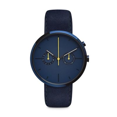o cronógrafo Matte Black Wrist Watch ROHS aprovou 5atm impermeável