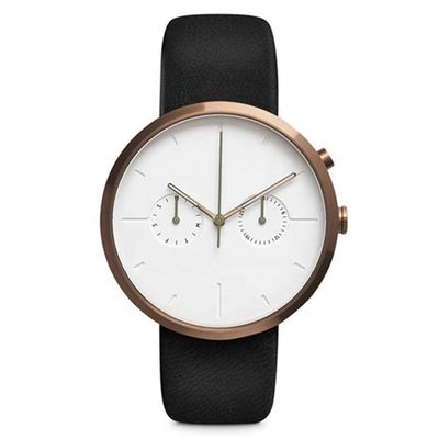 o cronógrafo Matte Black Wrist Watch ROHS aprovou 5atm impermeável