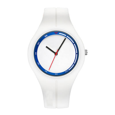 relógio de 41mm no pulso das mulheres, relógio de pulso do bracelete do silicone para senhoras