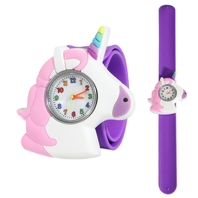 Material impermeável da espessura 3ATM Arcylic de Unicorn Quartz Kids Watch 0.6cm