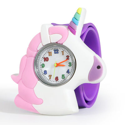 Material impermeável da espessura 3ATM Arcylic de Unicorn Quartz Kids Watch 0.6cm
