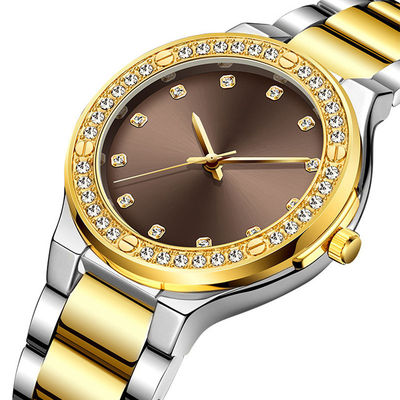 ROHS Diamond Quartz Watch genuíno, Hardlex Diamond Bracelet Watch For Ladies