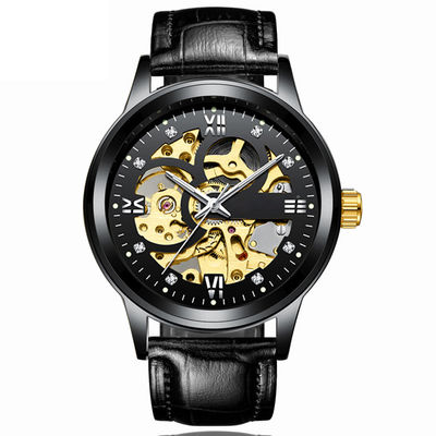 Peso 100g mecânico transparente de Diamond Alloy Quartz Wrist Watch