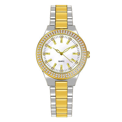 Espessura genuína de galvanização do seletor de Movt Diamond Watch 8mm de quartzo de IPG