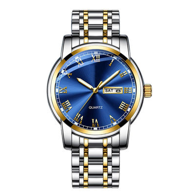 OEM de aço inoxidável 118g disponível do relógio do movimento luxuoso de quartzo