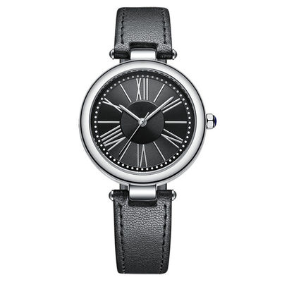 O relógio impermeável de aço inoxidável 3 Pin Design das mulheres Wearproof