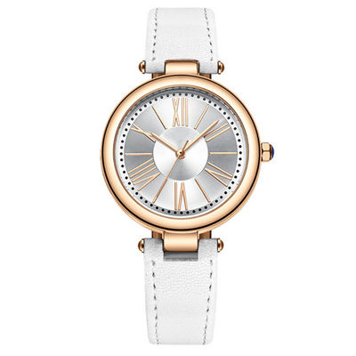 O relógio impermeável de aço inoxidável 3 Pin Design das mulheres Wearproof