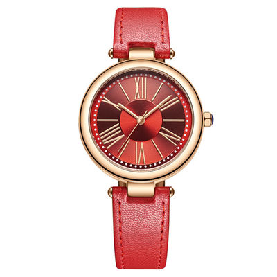 O relógio impermeável de aço inoxidável 3 Pin Design das mulheres Wearproof
