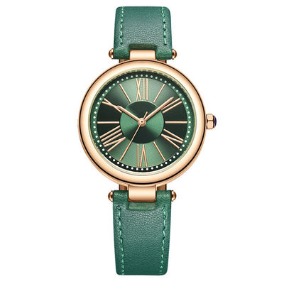 O relógio impermeável de aço inoxidável 3 Pin Design das mulheres Wearproof
