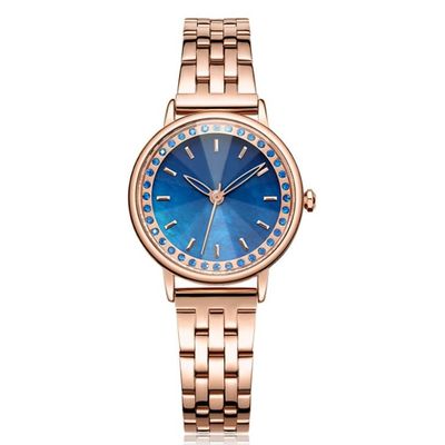 3ATM Diamond Quartz Watch Tempered Glazed genuíno impermeável