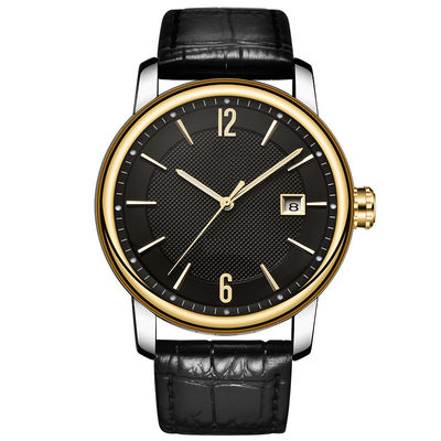 Cronógrafo do relógio de Moonphase dos clássicos dos homens o auto olha com correia de aço