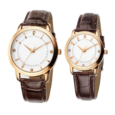 Os amantes clássicos formam a negócio dos relógios Diamond Japan Movement Watch retro