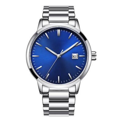 A correia análoga de vidro mineral do relógio de pulso 20mm trançou o nylon para homens
