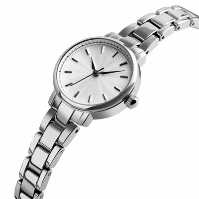 Espelho de vidro genuíno liga de zinco da correia de Diamond Quartz Watch 8mm