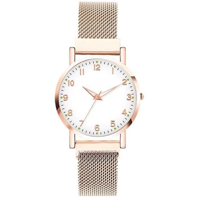 Coroa do impulso da caixa do relógio 29mm de Milan Magnetic Strap Women Quartz