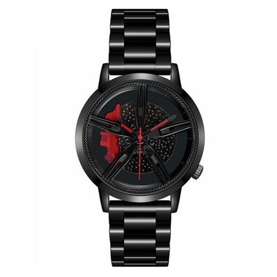 do seletor de esqueleto de aço inoxidável do relógio de pulso de quartzo da correia de 20mm aço masculino ROHS
