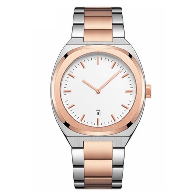 Circunferência de aço inoxidável do relógio de pulso 218mm do quartzo dos homens minimalistas